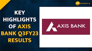 Axis Bank Q3 Results Net Profit rises 62 to Rs 5853 crore margin asset quality improves [upl. by Oringas]