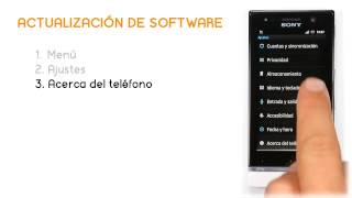 Tutorial Sony Xperia U  Actualización de software Jazztel [upl. by Asinet]