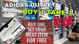 ADIDAS OUTLET STORE BUY 1 TAKE 1 and sale up to 50off NG apparel [upl. by Eicyac551]