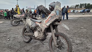 Valleys Lite 2023 Big Bike single cylinder KTM 690 EnduroR start and lap 1 [upl. by Yelrebma]