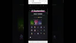 PIXEL TAP BY PIXELVERSE DAILY COMBO CARDS 9 SEPTEMBER 2024 [upl. by Etteraj]