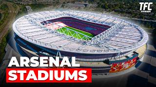 Arsenals £390M Stadium Evolution  Highbury to Emirates  TFC Stadiums [upl. by Hu708]