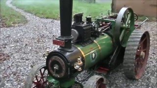 Steaming A 4quot Foster Traction Engine [upl. by Phaih]