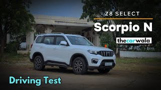 Scorpio N Z8 Select Driving Test  Scorpio n Pros amp Cons  thecarwala [upl. by Llewej]