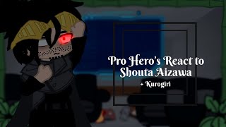 Pro Hero’s React To Aizawa   Kurogiri  EraserMic  Manga Spoilers  MHA  GCRV [upl. by Yllier133]