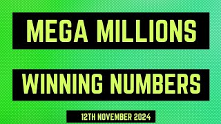 Mega Millions Winning Numbers 12th November 2024 [upl. by Perloff]