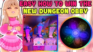 EASY How To Win The New Dungeon Obby And How To Skip The Throne Tower Quest Royale High Update [upl. by Judson]