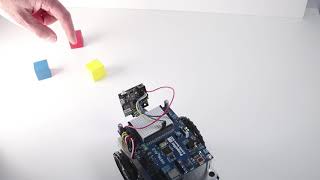 Pixy2 Camera on ActivityBot 360° Providing XAxis Colored Object Tracking [upl. by Schonthal885]