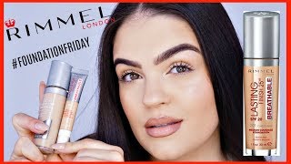 NEW Rimmel Lasting Finish 25HR Breathable Foundation REVIEW [upl. by Ferino]