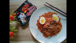 কোরিয়ান স্পাইসি রামেন  How to make Samyang Hot Chicken Flavor Ramen Instant Spicy Ramen Recipe [upl. by Immanuel389]