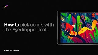 How to pick colors with the Eyedropper tool in Procreate [upl. by Elam]