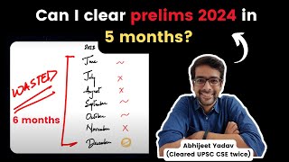 You cant clear UPSC 2024 in 5 months but [upl. by Attalie]