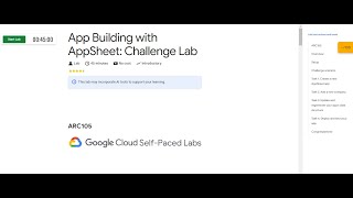 App Building with AppSheet Challenge Lab  googlecloud  ARC105 [upl. by Efren229]