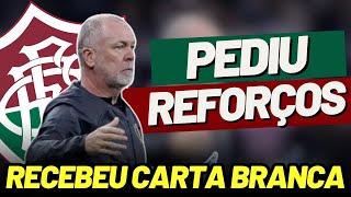 🚨NOVO TÉCNICO DO FLUMINENSE VAI PROMOVER MUDANÇAS NO ELENCO JÁ PEDIU 2 REFORÇOS E VEM MAIS POR AI [upl. by Emad]