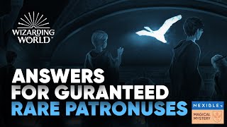 Answers to Get Rare Patronus on WizardingWorldcom  Pottermore  Hogwarts Legacy [upl. by Politi]