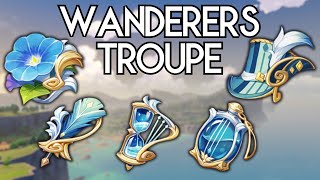 Farm Wanderers Troupe Artifacts  Genshin Impact [upl. by Teuton832]