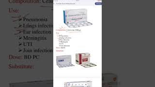 Pulmocef 500 tablet medicine cefuroxime antibiotics [upl. by Lleunamme]