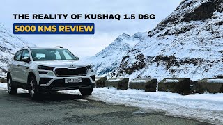 SKODA KUSHAQ 15 DSG 5000 Kms Ownership Review  Pros amp Cons  Mileage amp Reliability [upl. by Riccardo]