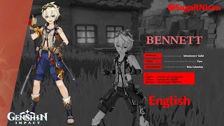 Genshin Impact  Bennett Voice Lines  English [upl. by Atsok]