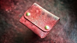 How to Dye Leather with BUBBLES [upl. by Attekram]