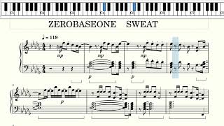 ZEROBASEONE 【SWEAT】piano cover [upl. by Andert]