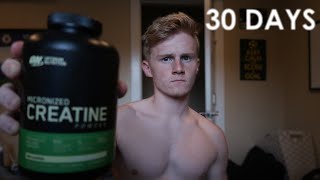 I took CREATINE for 30 days [upl. by Kcirtapnaes323]