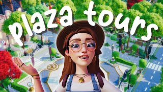 I toured 7 BEAUTIFUL plaza designs ✨  Disney Dreamlight Valley Tours [upl. by Laud]