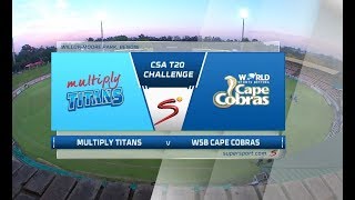 CSA T20 Challenge  Titans vs Cobras [upl. by Earissed]