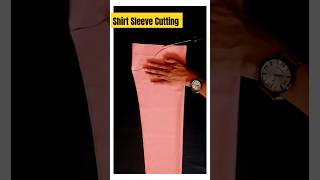 Shirt Sleeve CuttingShirt Cutting sewingtipsandtechniques fashion shirtcutting [upl. by Itnahs]