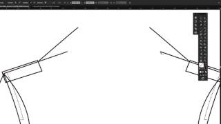 Technical flat drawing for fashion How to do a techical flat drawing of a biker jacket part 2 [upl. by Veedis]