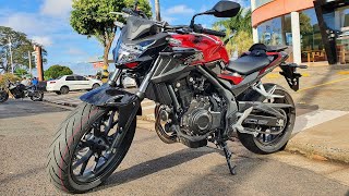 NOVA CB 500F 2021  AVALIAÇÃO COMPLETA PREÇO CONSUMO TESTE RIDE RESENHA E FICHA TÉCNICA [upl. by Temme]