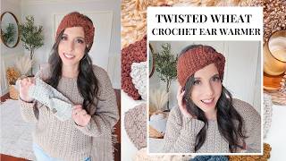 Twisted Wheat Ear Warmer Video Tutorial [upl. by Wiburg]