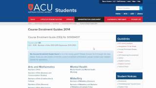 How to find and understand you Course Enrolment Guide [upl. by Ycnalc]