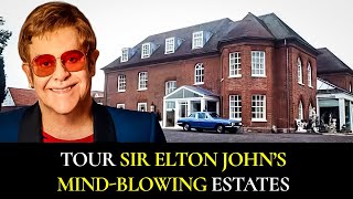 See Inside Elton Johns Extravagant Mansions Around the World [upl. by Gwenni]