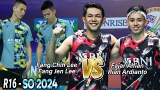 Fajar AlfianRian Ardianto vs Fang Chih LeeFang Jen Lee  R16 Singapore Open 2024 [upl. by Octavia9]