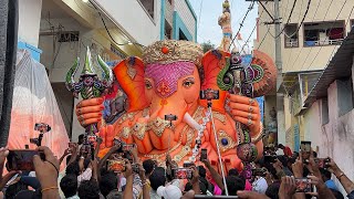 Biggest Ganesh Agman 2024  Big Ganesh Idol Transporting from Dhoolpet 2024  ganeshidol [upl. by Nileuqaj]