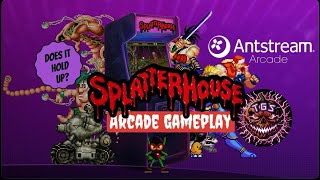 Splatterhouse arcade game play Antstream Arcade [upl. by Ahsenot]