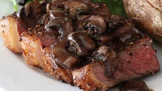 Cook A Simple NY Strip Steak to PERFECTION In A Cast Iron Skillet  Step By Step 🥩 [upl. by Galen]