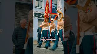 Band parades in Omagh Northern Ireland omagh ulster northernireland unitedkingdom foryourpage [upl. by Aihsaei]