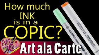 How Much INK is There Copic Sketch VS Ciao [upl. by Enitsed]