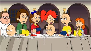 Caillou gets grounded for misbehaving at Thanksgiving dinner [upl. by Meihar270]