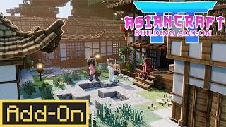 AsianCraft Building ADDON Brings 80 New Building Blocks to Minecraft Bedrock Edition [upl. by Yrrat]