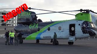 ROTAK CH47 Chinook N366RA • Full startup HAI HeliExpo 2024 [upl. by Udell]