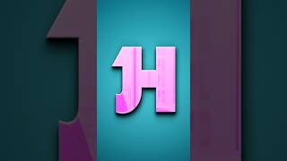 Letter H J Logo Design in Coreldraw [upl. by Pence]