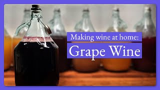 Making grape wine from juice Part 1 [upl. by Adniuqal124]