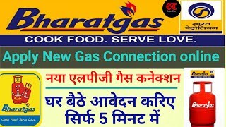 New bharat Gas connection online apply  naya gas connection kaise le  Bharat gas connection [upl. by Joy]