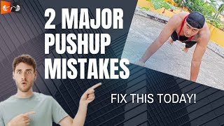 Push ups Common Mistakes  Fix these today [upl. by Nerraj91]