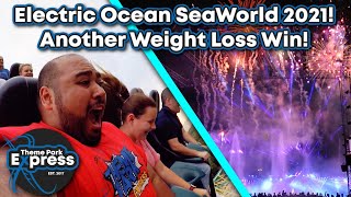 I FINALLY FIT ON MAKO SeaWorld Electric Ocean 2021 Orlandos ONLY Fireworks Spectacular [upl. by Teria95]