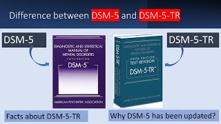 What updates have been made in DSM5TR Difference between DSMV and DSM 5TR [upl. by Llenyaj]