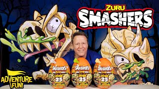 Zuru Smashers Series 3 Epic Dino Egg 25 Surprises TRex Dinosaur amp More AdventureFun Toy review [upl. by Llerrat]